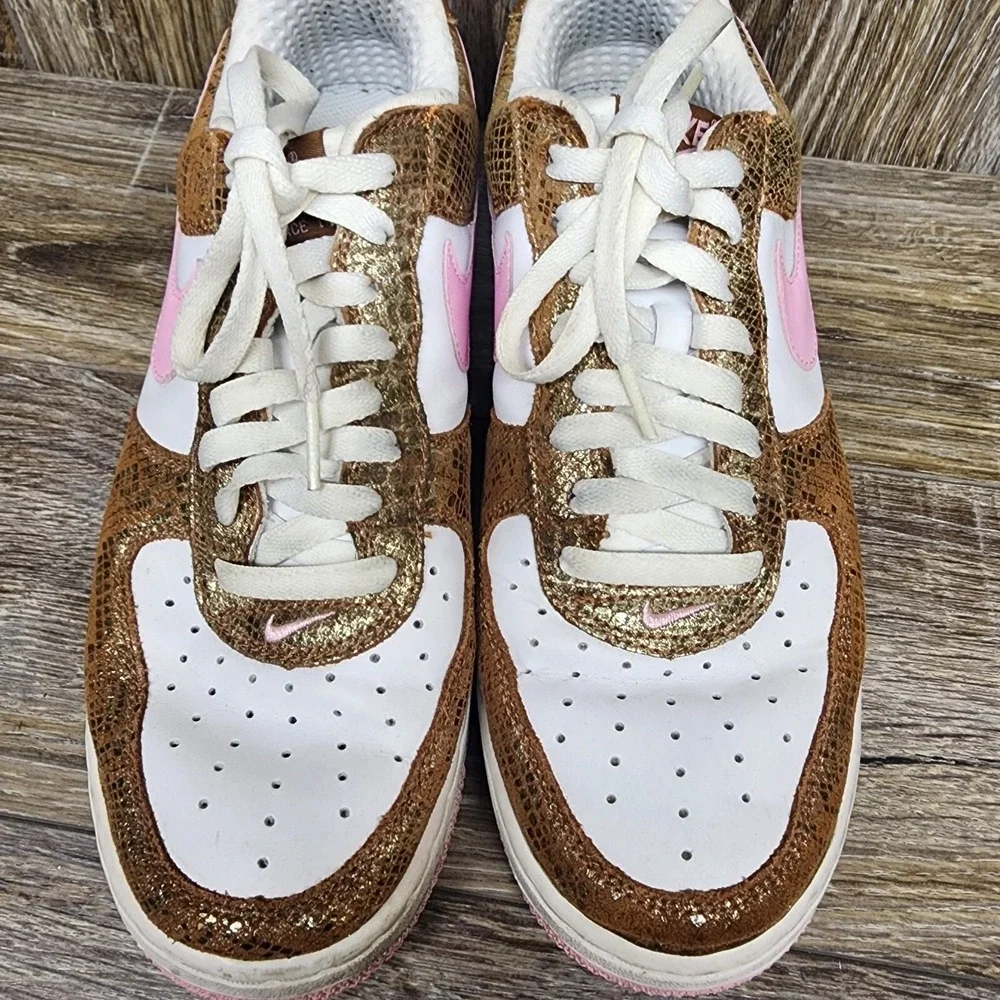 Women's‎ Vintage 2006 Nike Air Force 1 Low Premium Snakeskin 309439-262 sz 10 - Picture 6 of 9